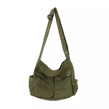 Bolsa De Ombro Vintage Canvas