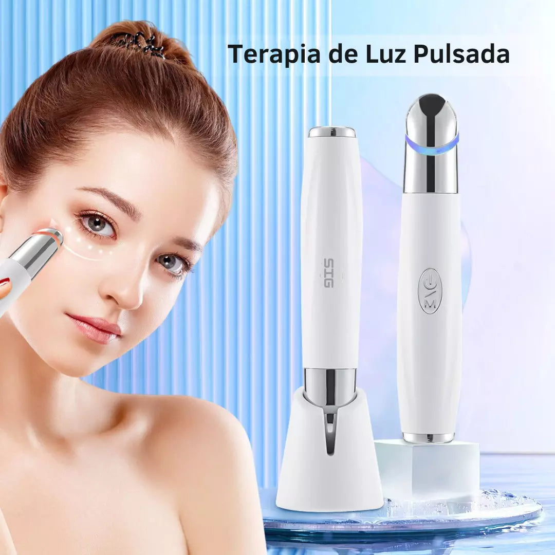 Caneta Massageadora Anti-Olheiras e Antirrugas com IPL e Vibração - Beauty Eye